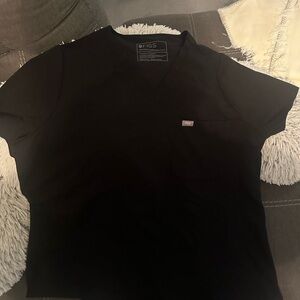 Figs Black Catarina Scrub Top